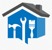 house with tools inside for fixing and painting