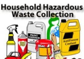 paint can, aerosol cans, paint thinner, cleaners and other hazardous waste items