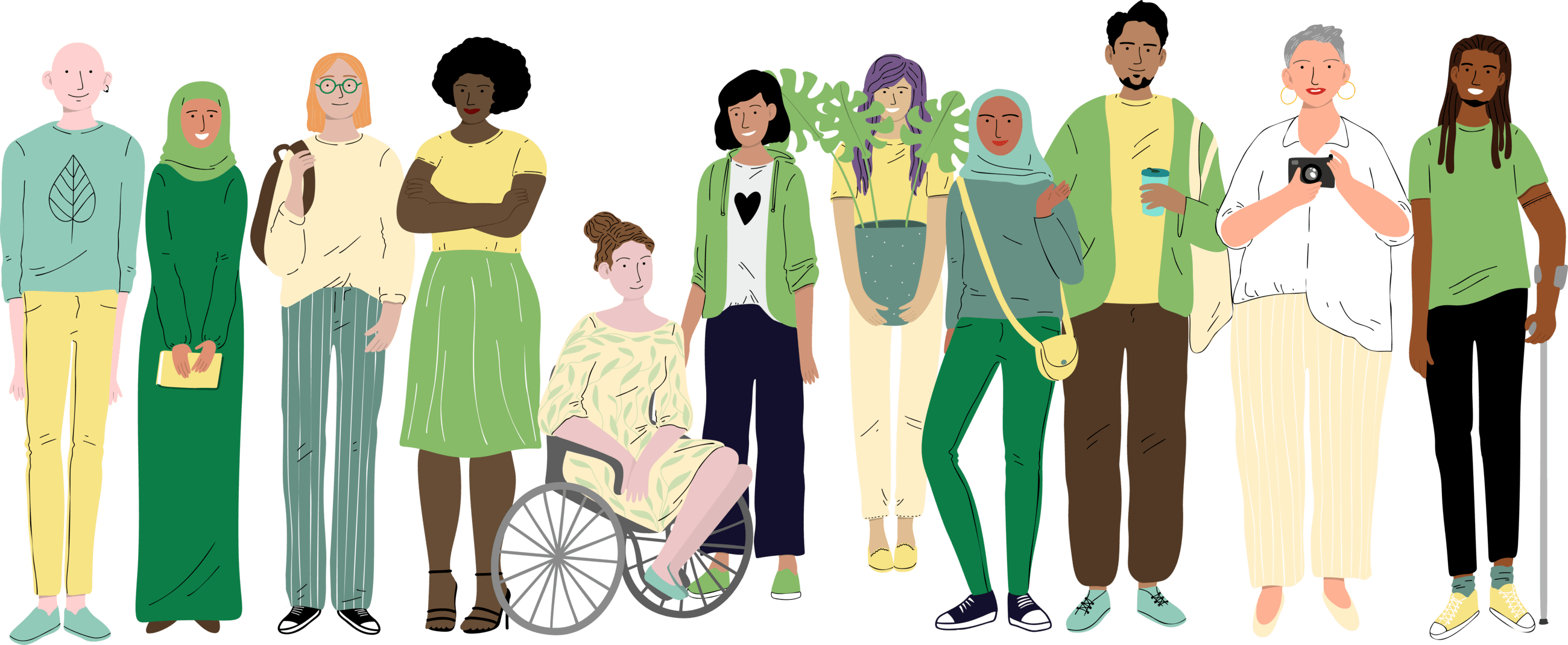 Image of diverse people